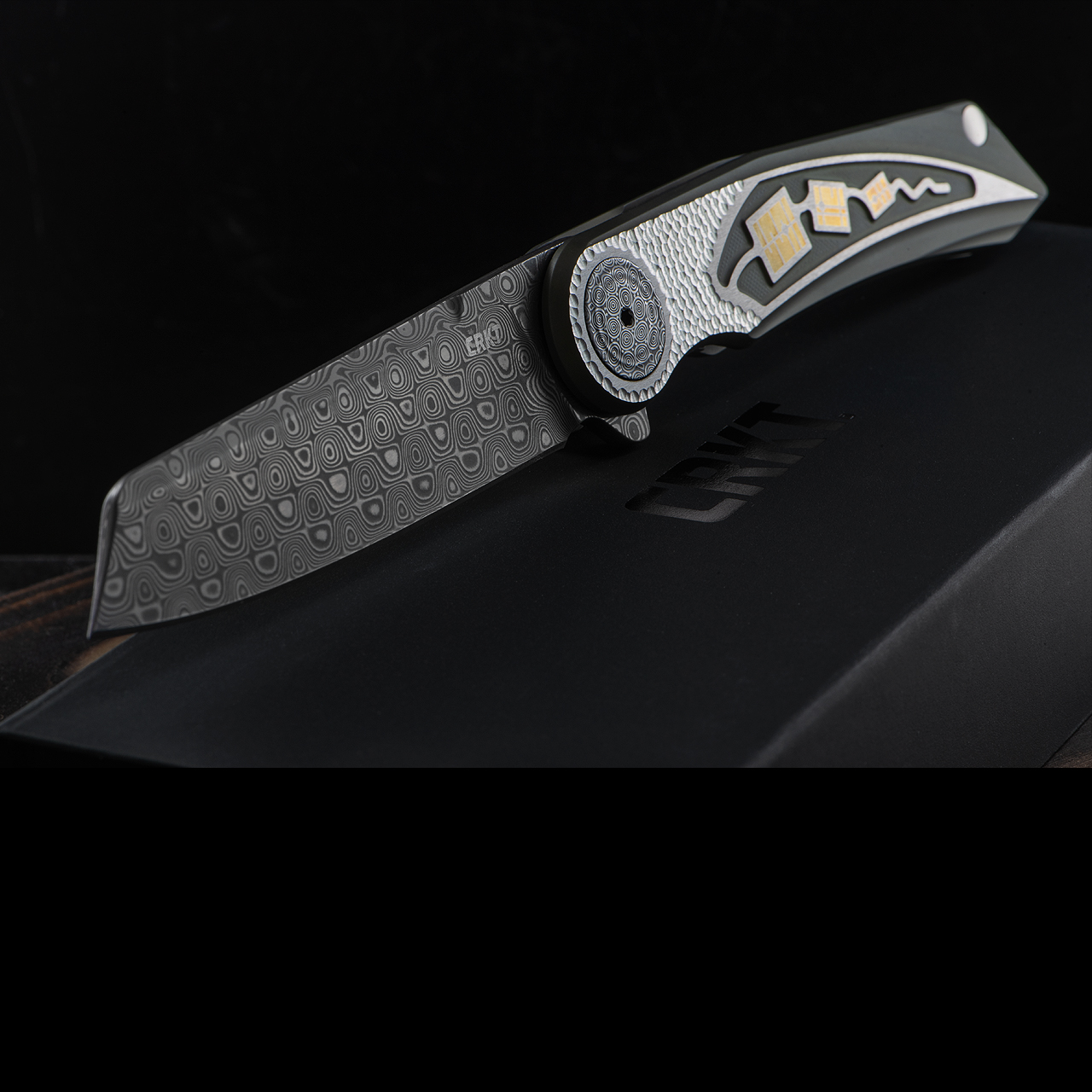 CRKT Fortuitous Damascus Folding Knife