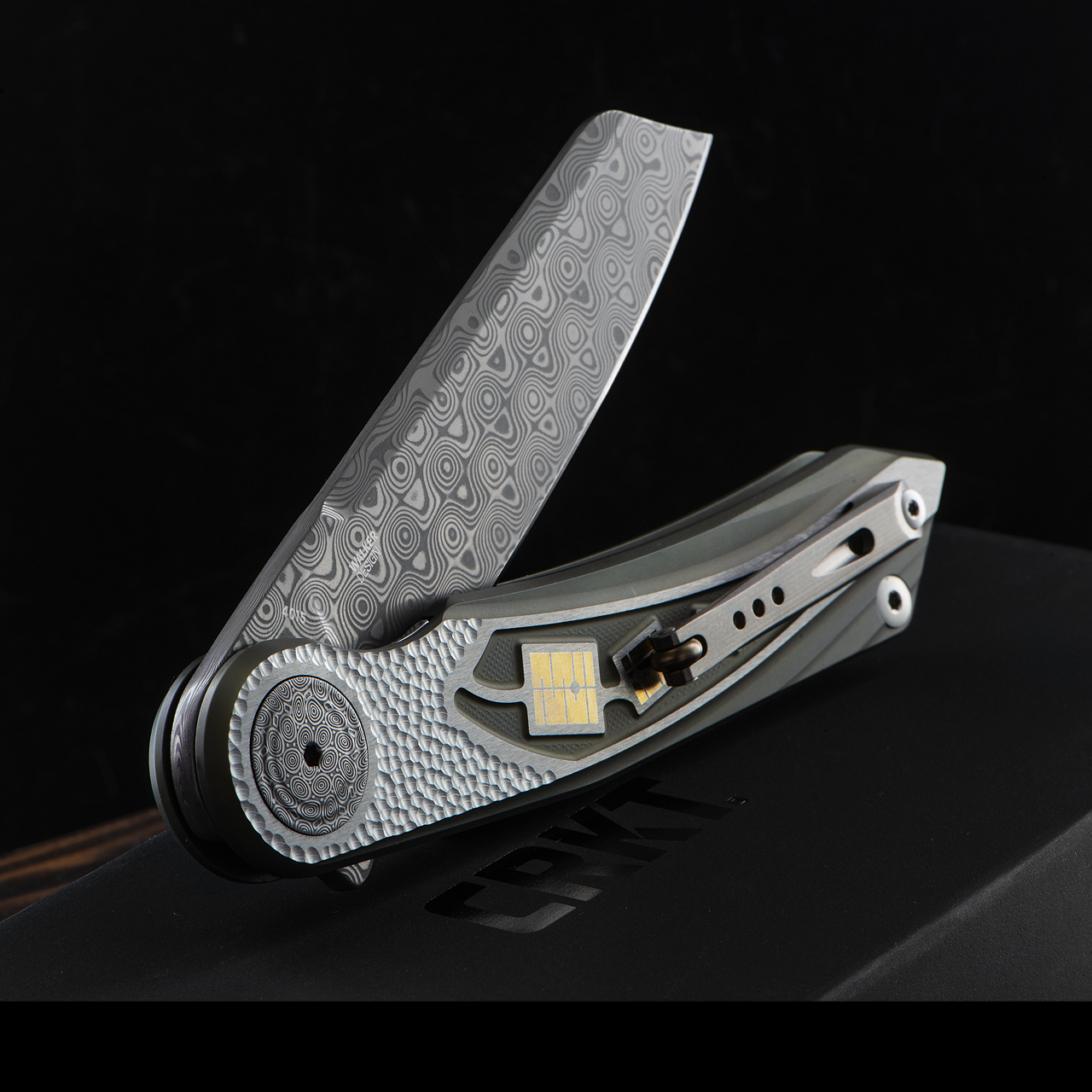 CRKT Fortuitous Damascus Folding Knife
