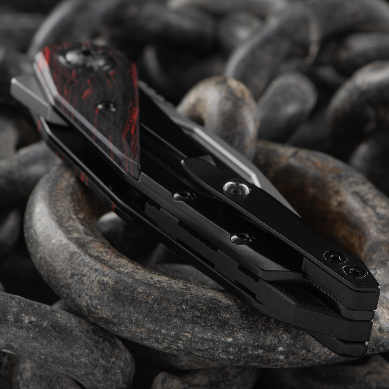 CRKT Nucleus Red G10 Folding Knife