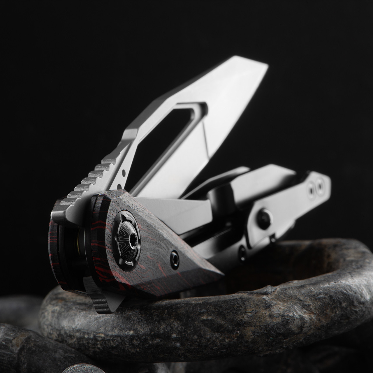 CRKT Nucleus Red G10 Folding Knife