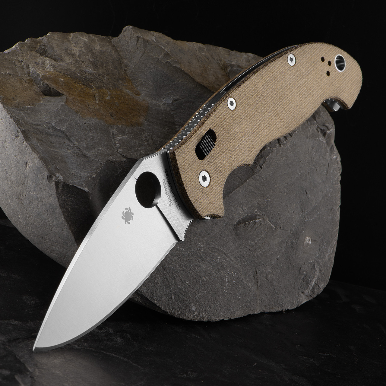 Spyderco Manix 2 XL Micarta Folding Knife | Heinnie Haynes