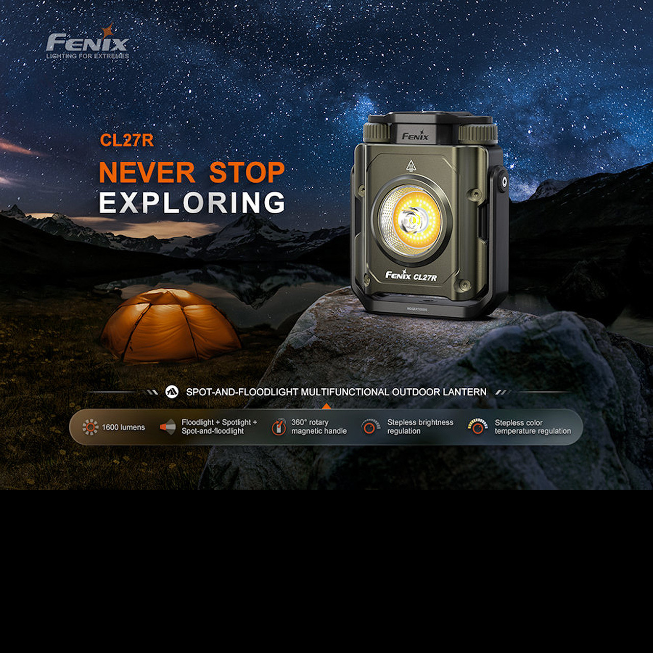 Fenix CL27R Multi-Beam Rechargeable Lantern | Heinnie Haynes