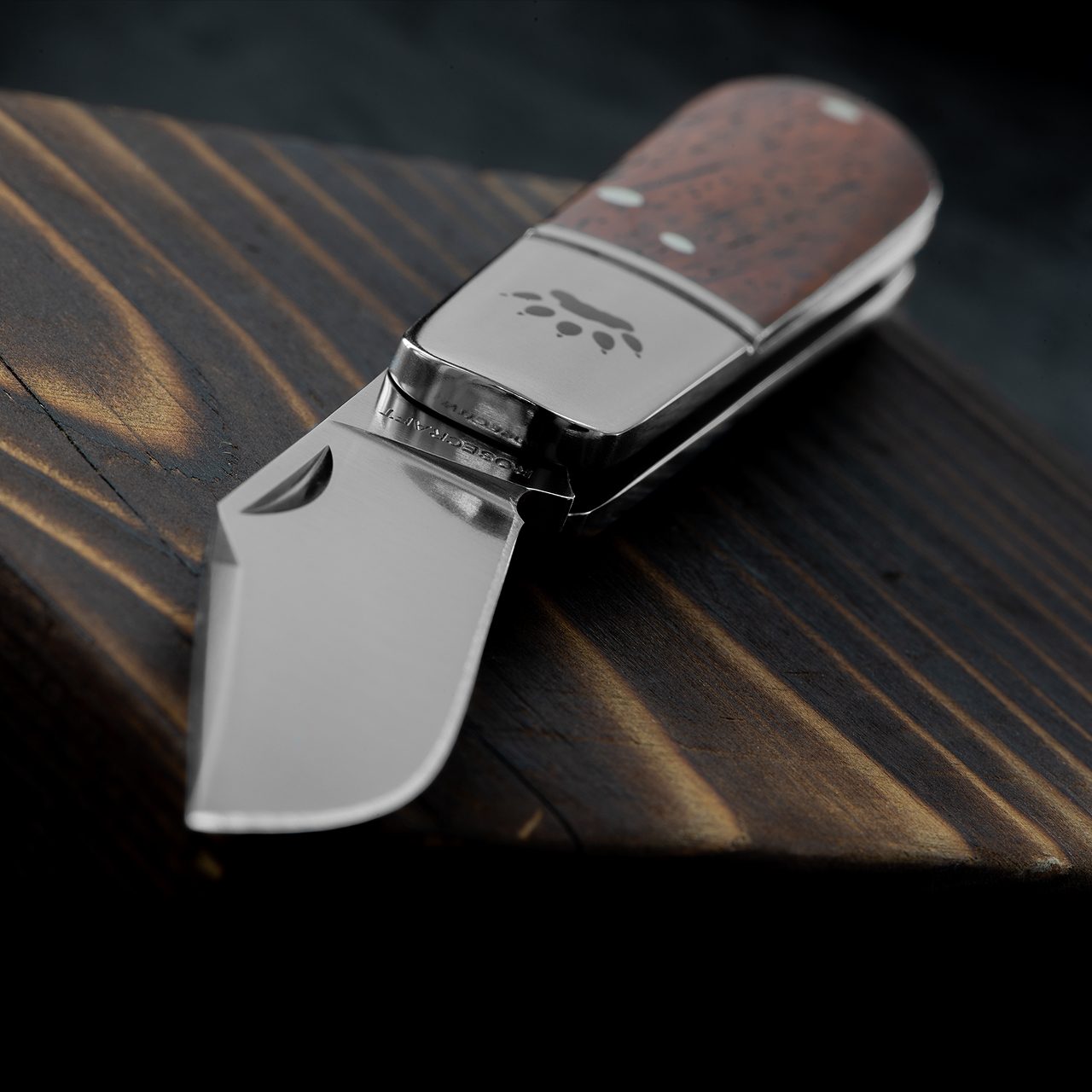 Rosecraft Otter Creek Barlow Yellow Sandalwood Folding Knife