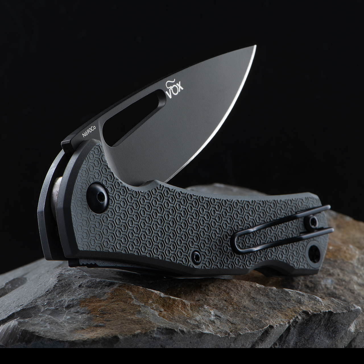 MKM LOV FRN Black Folding Knife