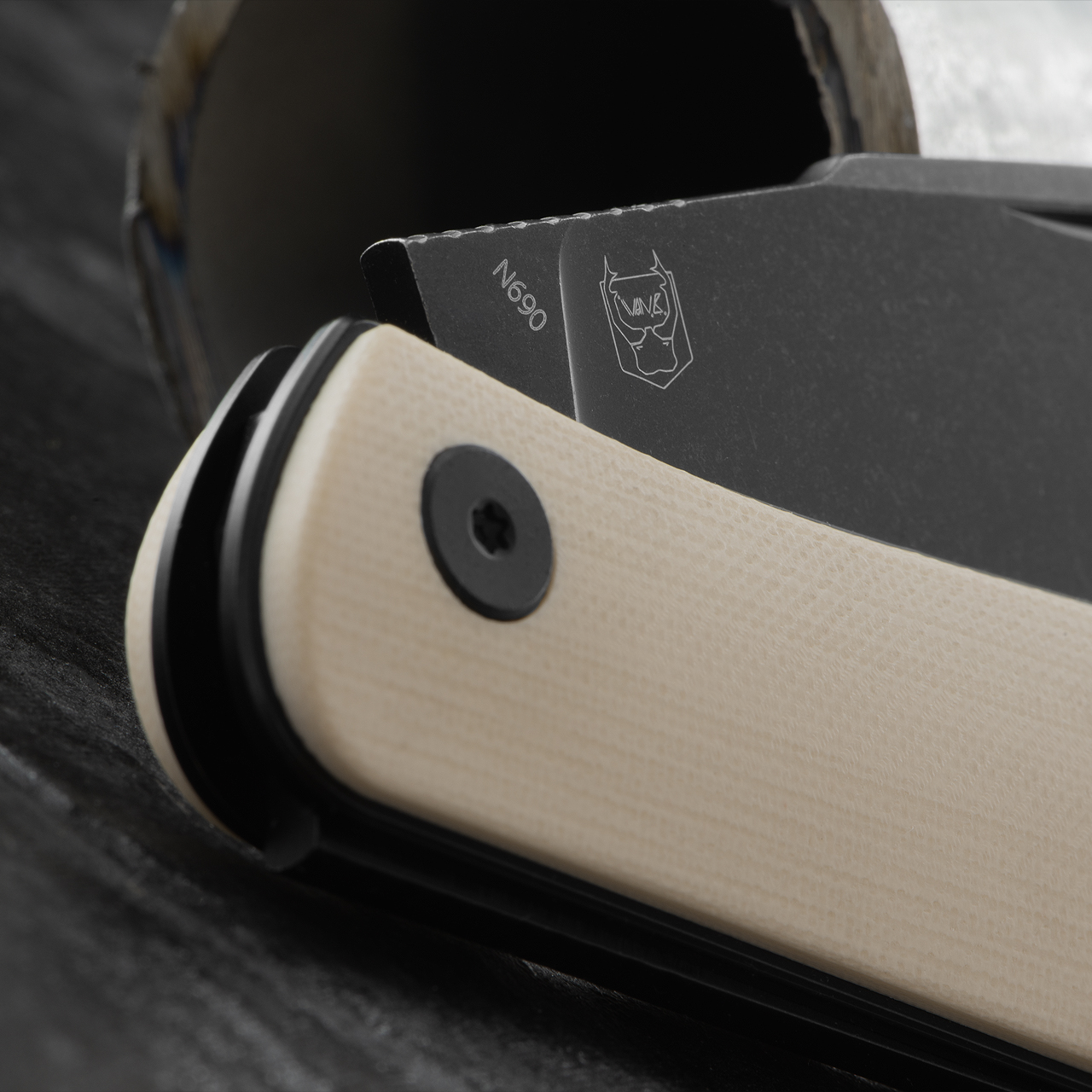 Real Steel Serenity G10 Slip Joint Ivory Folding Knife