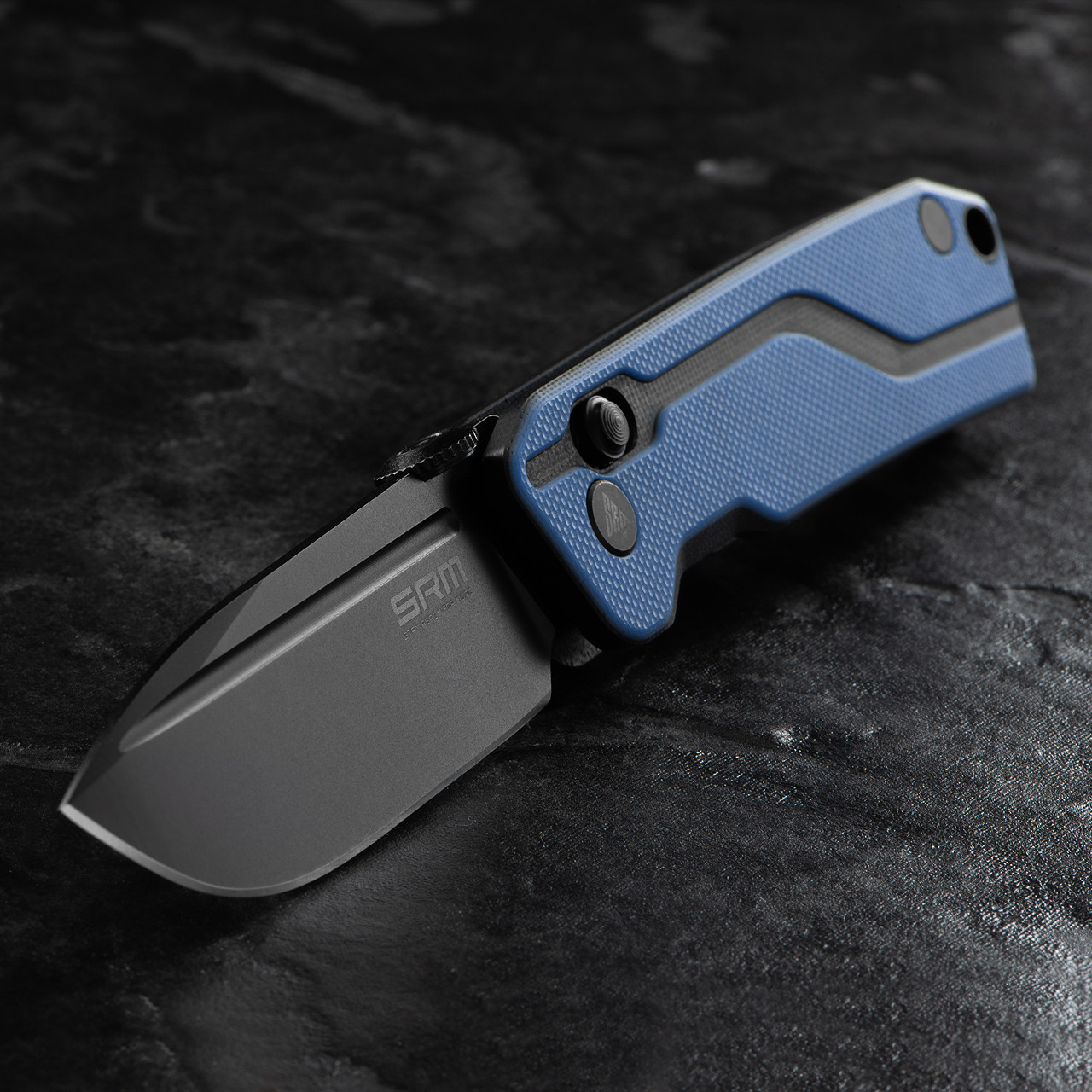 SRM Rubik 7228 Black Folding Knife