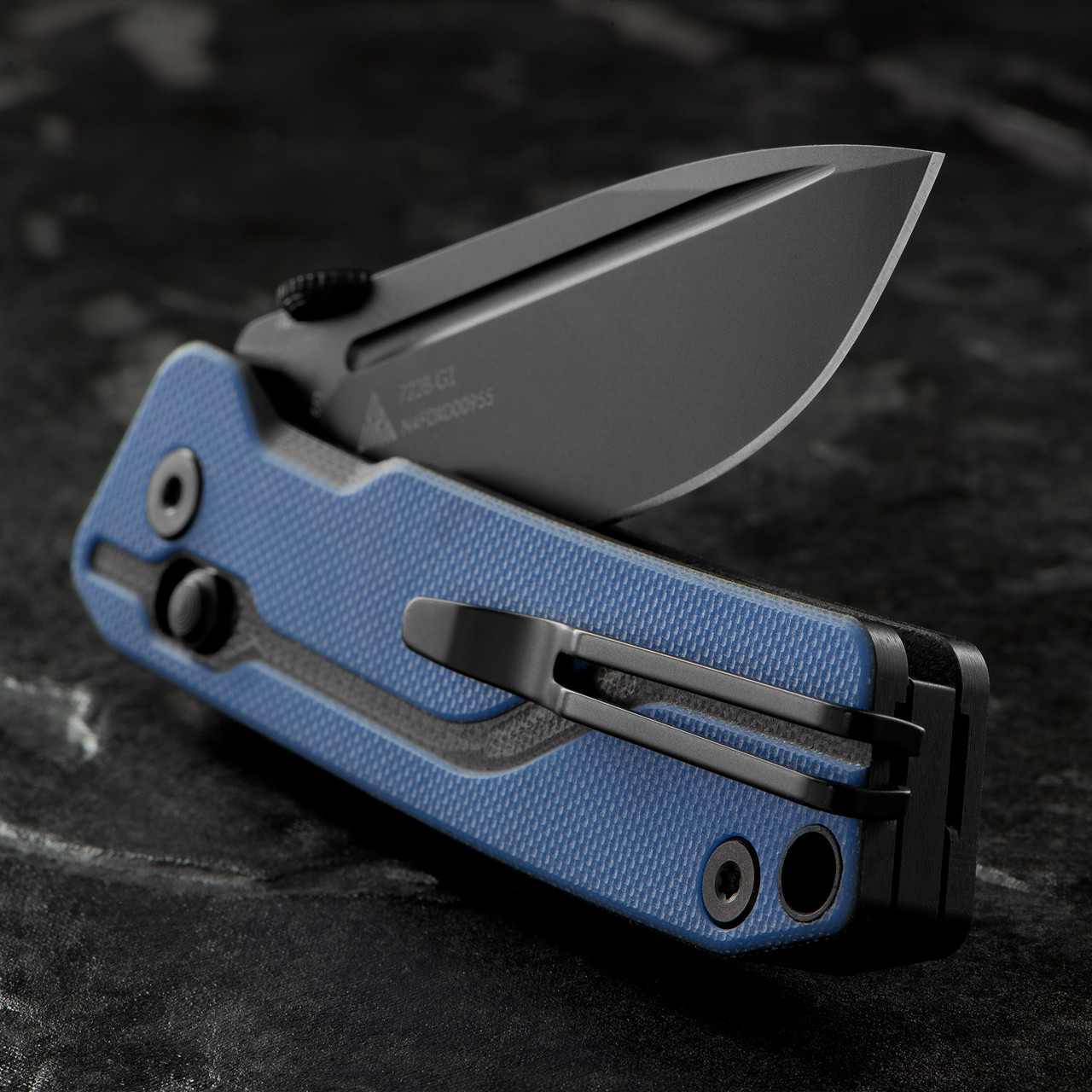 SRM Rubik 7228 Black Folding Knife | Heinnie Haynes