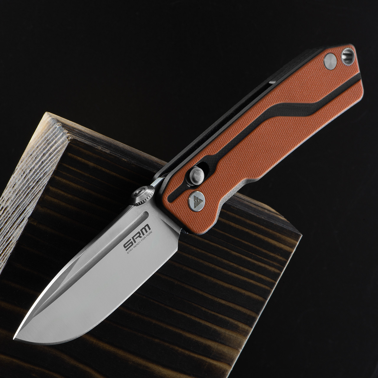 SRM Rubik 7228 Folding Knife Orange