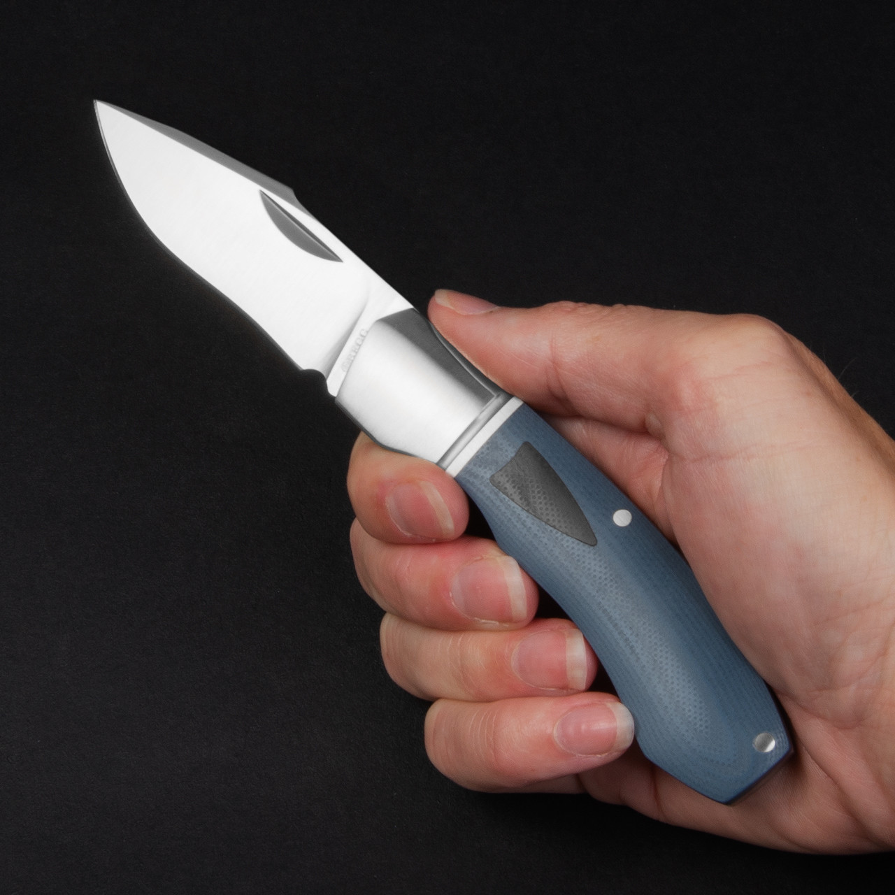 Begg Recurve Slip Joint Blue Folding Knife