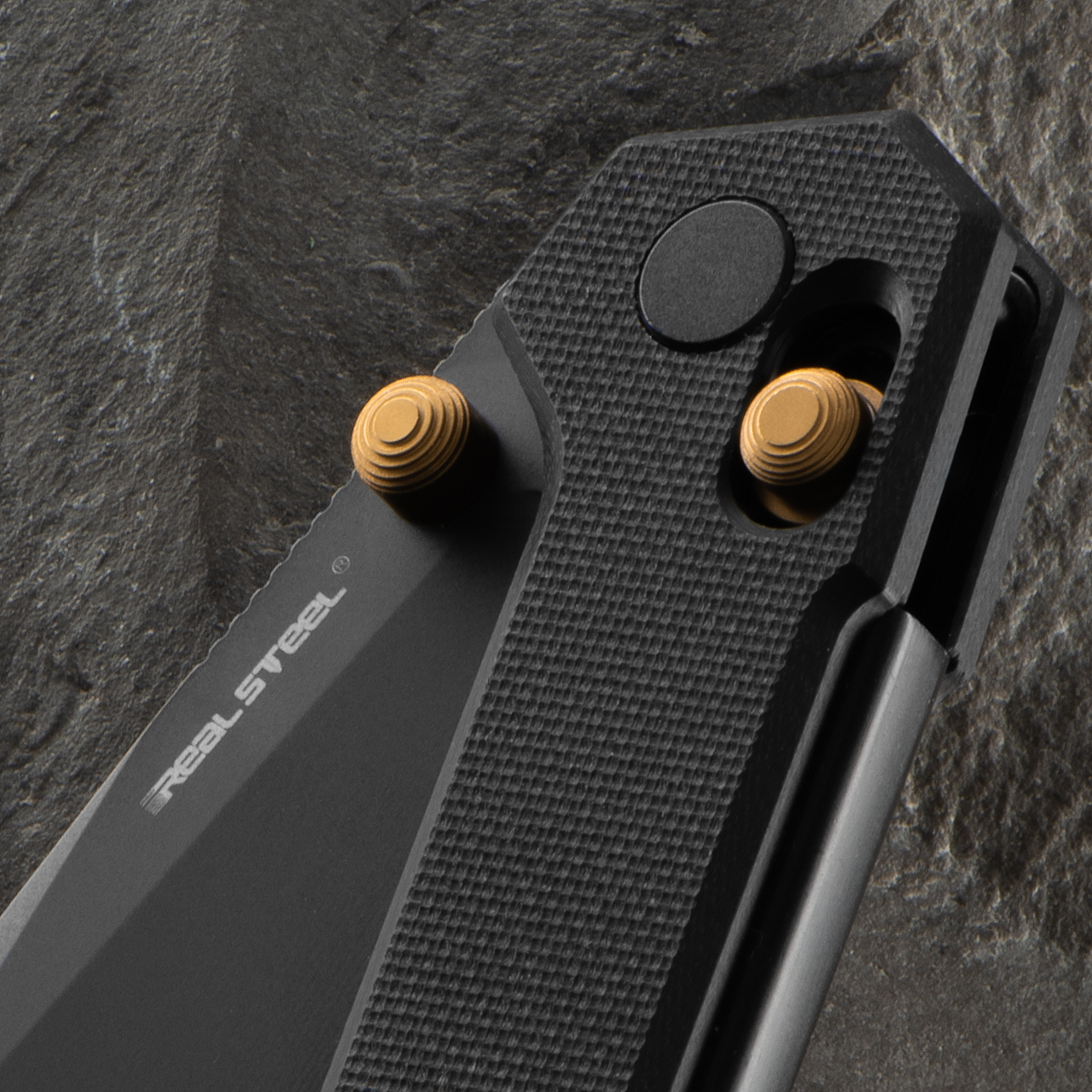 Real Steel Perix G10 Black Folding Knife