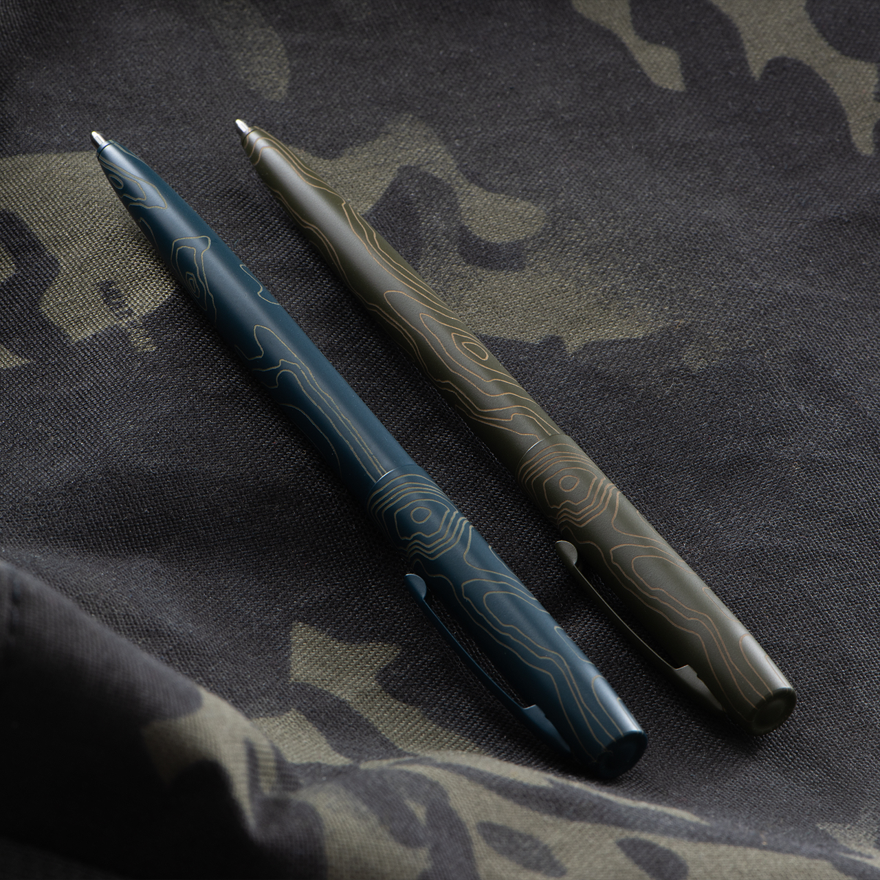TAD Fisher Space Pen M4 Cerakote Navy Topo
