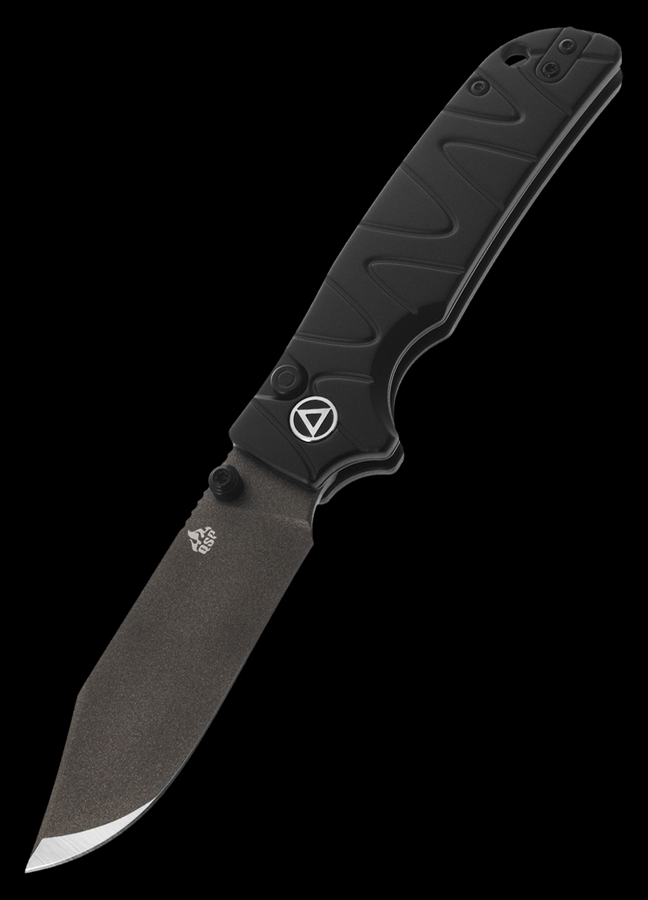 QSP Kali Aluminium Folding Knife Black