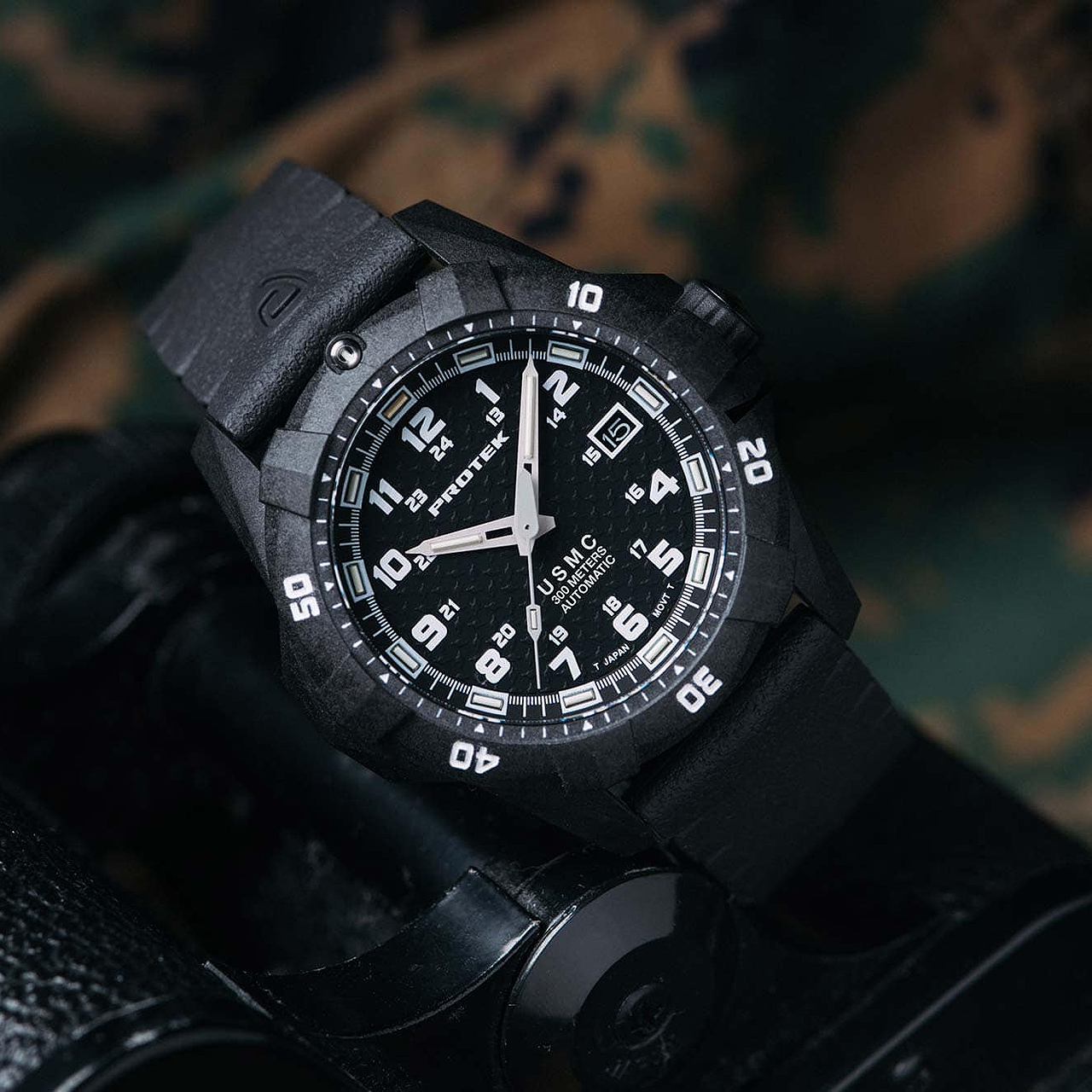 Protek USMC Carbon Dive Carbon Automatic Black