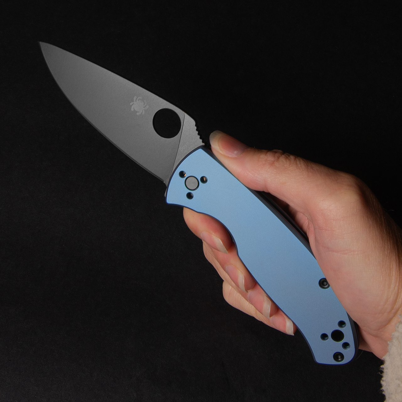 Spyderco Tenacious RIL Titanium Black Folding Knife