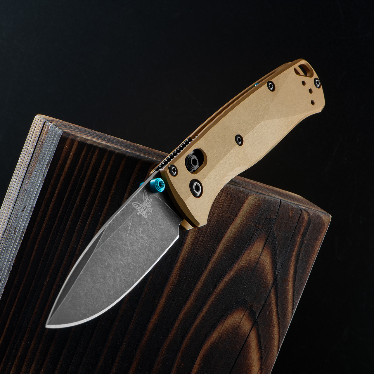 Benchmade 535BK-07 Bugout Burnt Brass Folding Knife