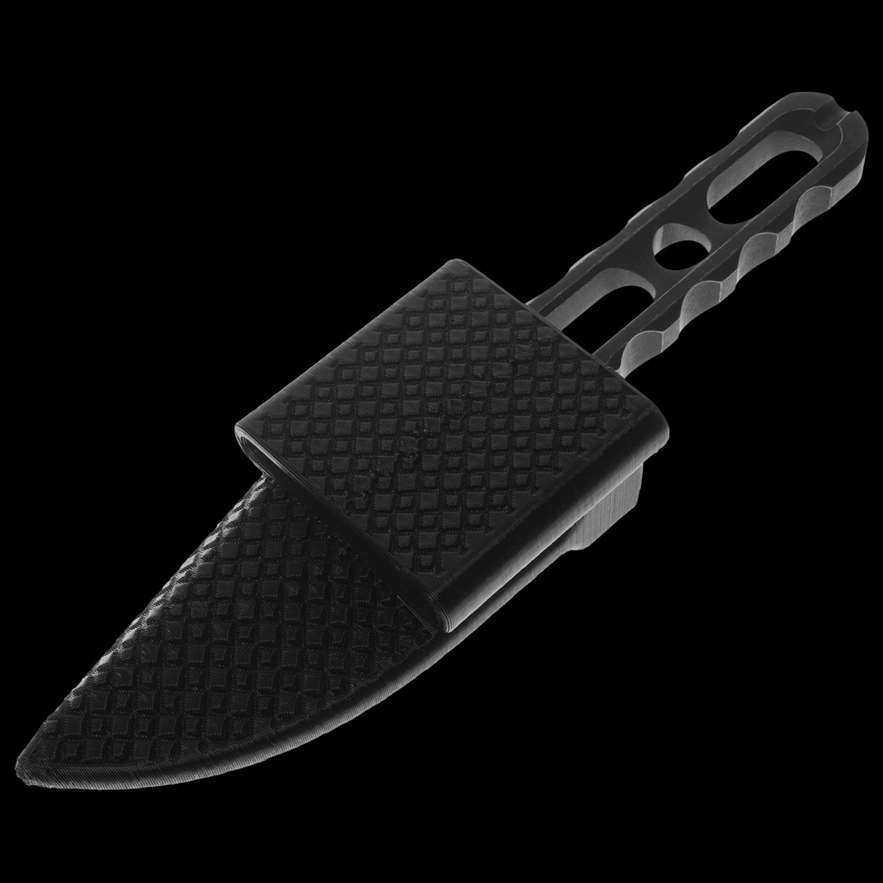 Midgards Ve Droppoint Black Fixed Blade