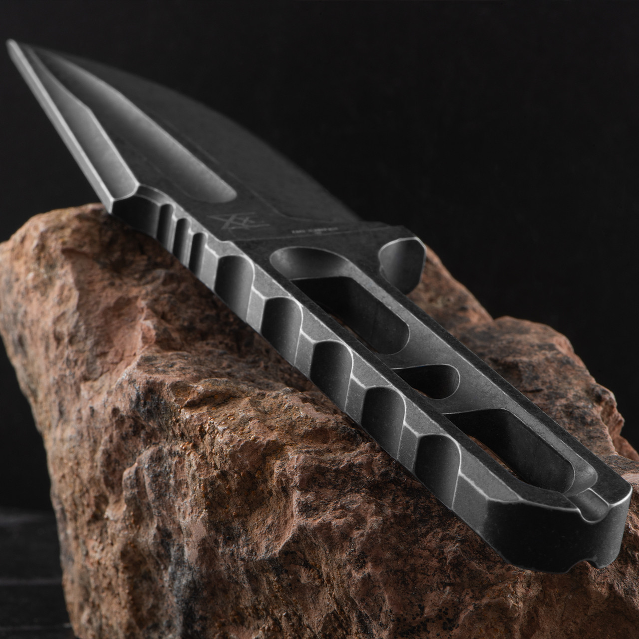 Midgards Ve Droppoint Black Fixed Blade