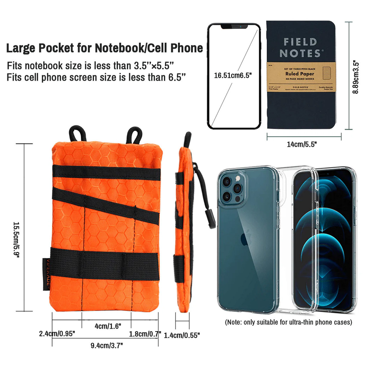 Viperade VE1-P EDC Tool Organizer Pouch Orange