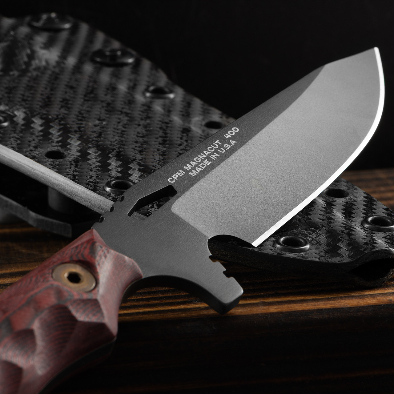 Dawson Knives Outcast Red G10 Fixed Blade