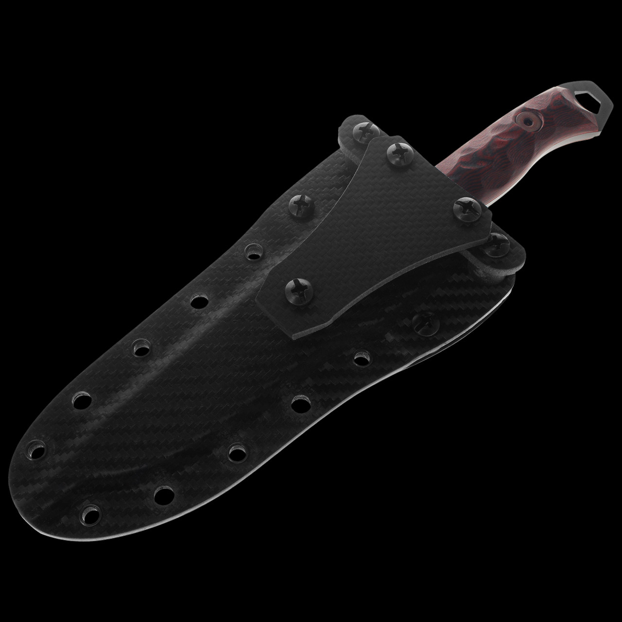 Dawson Knives Outcast Red G10 Fixed Blade