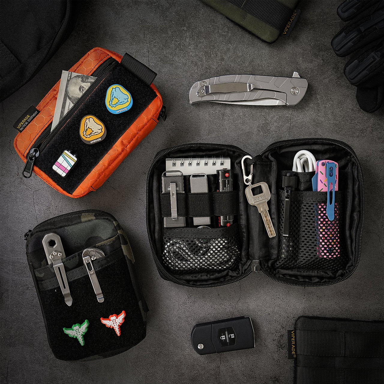 Viperade VE26 Small EDC Pouch Black