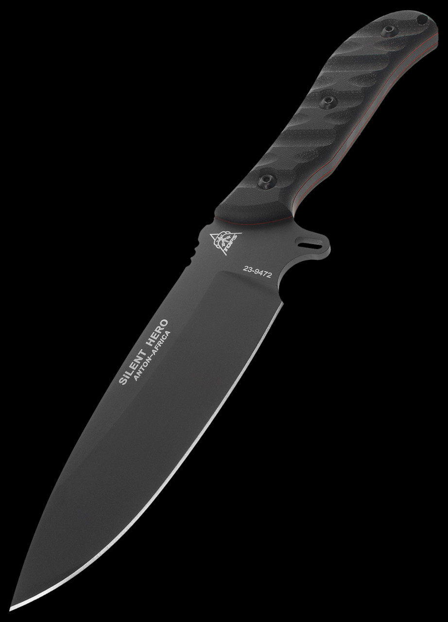 Tops Silent Hero Black Fixed Blade