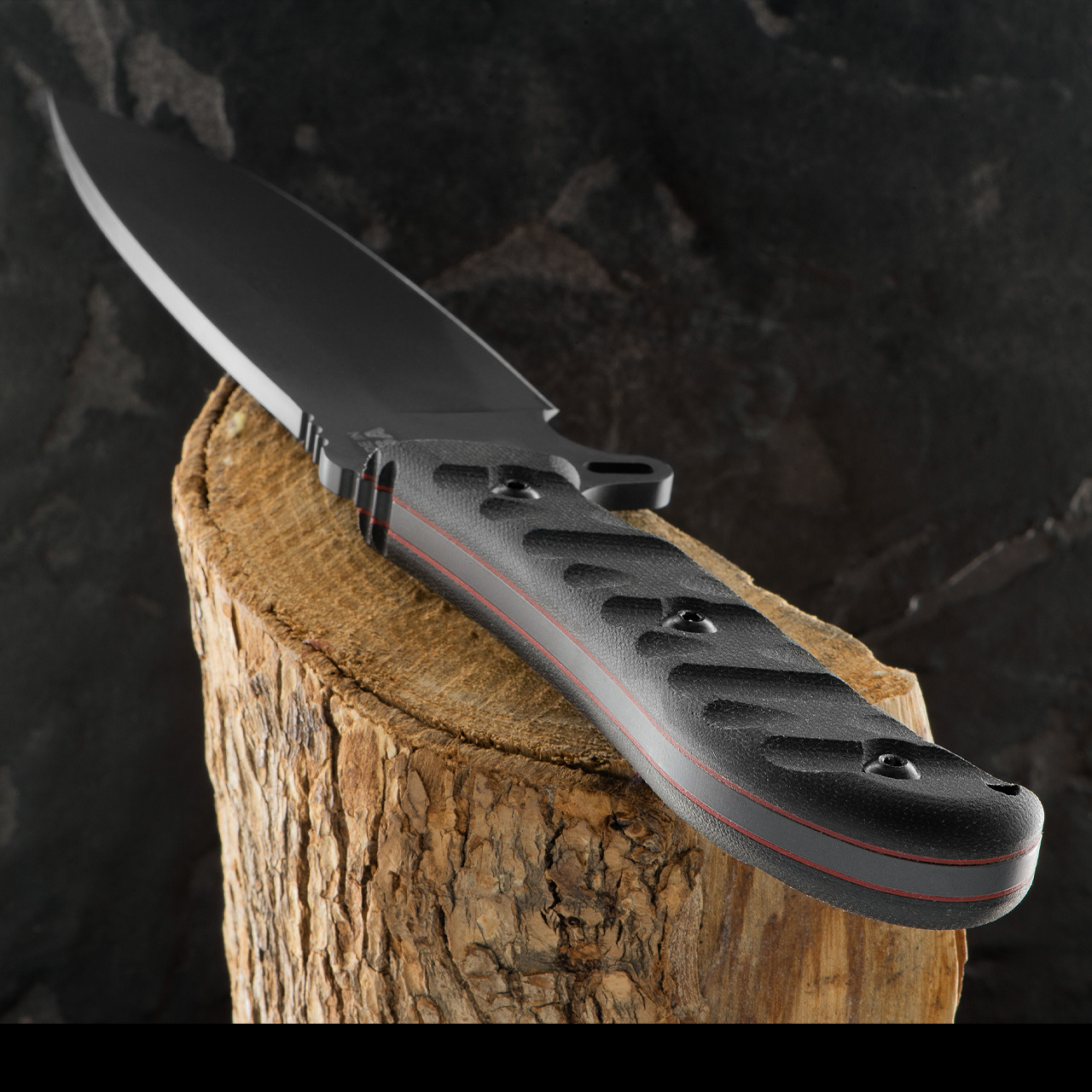 Tops Silent Hero Black Fixed Blade