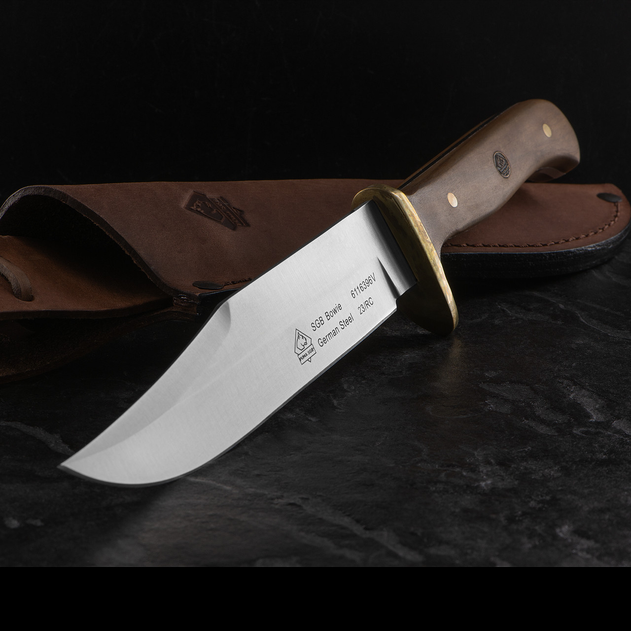 Puma SGB Bowie Olive Fixed Blade