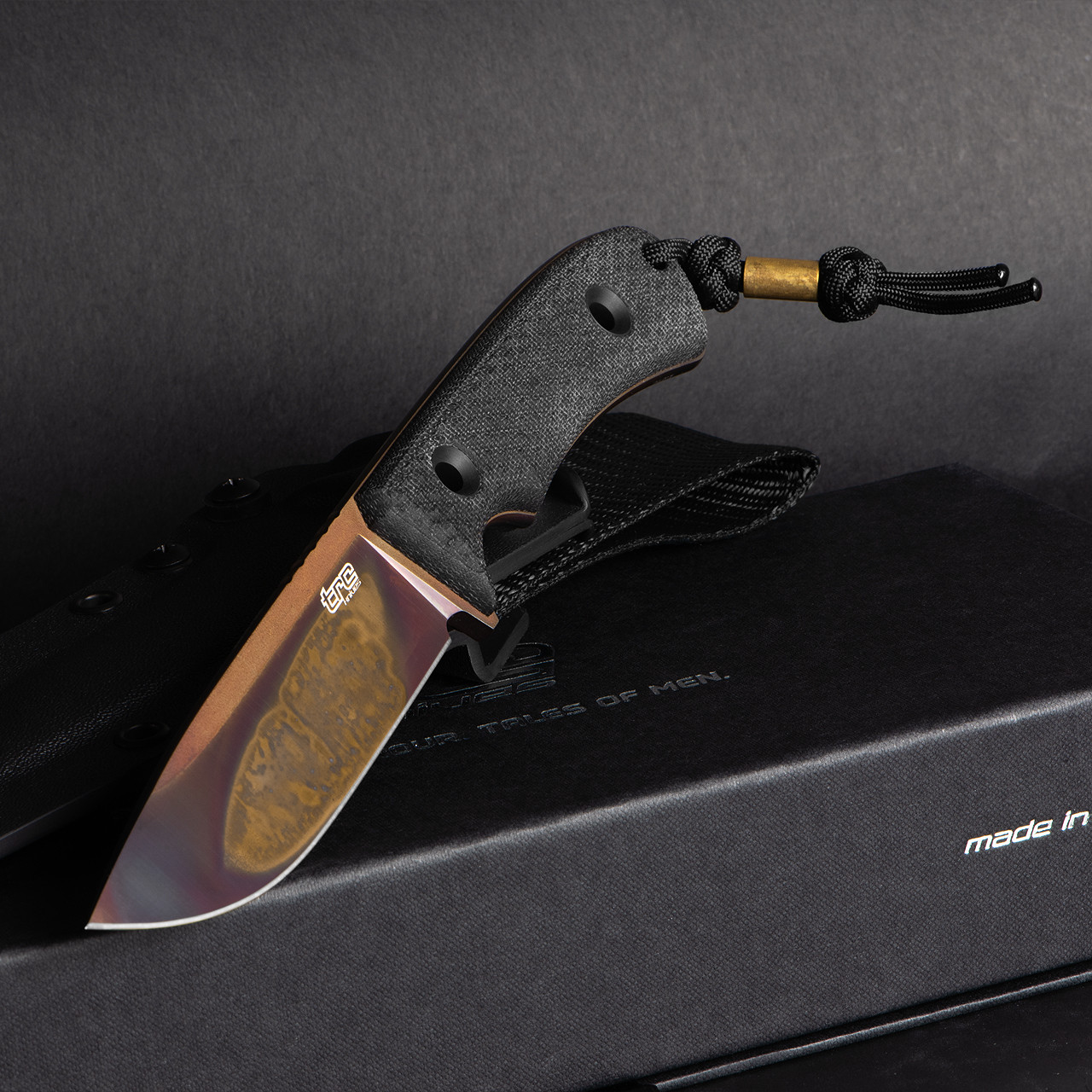 TRC South Pole Micarta Biohazard Edition Fixed Blade