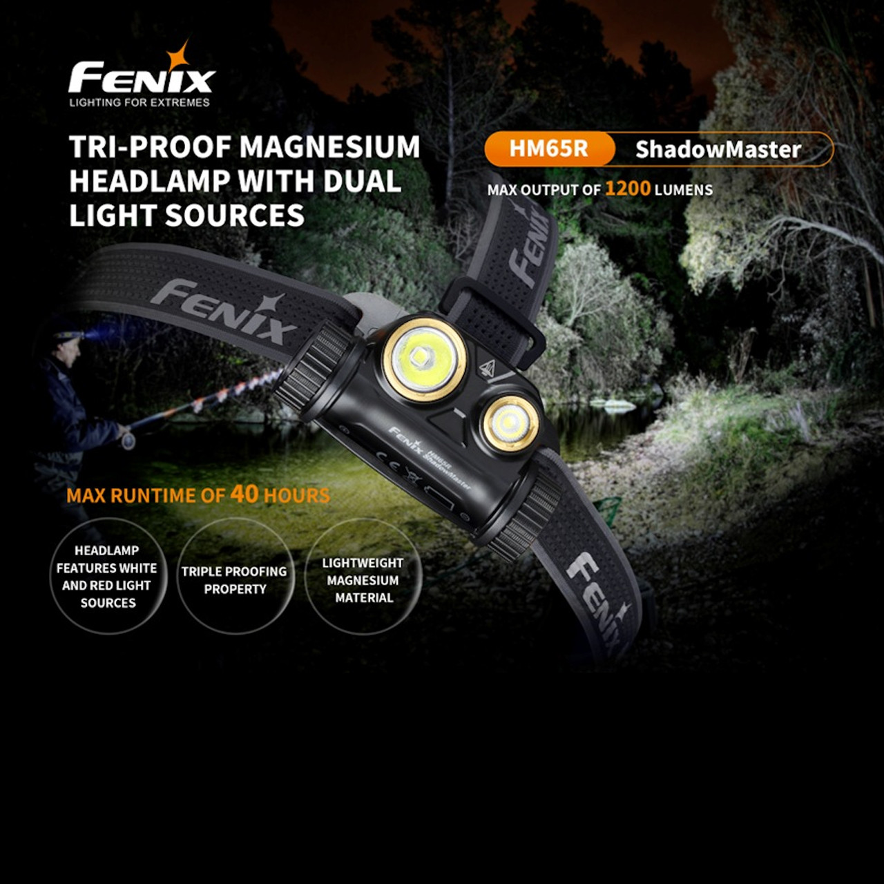 Fenix HM65R Shadowmaster Headlamp