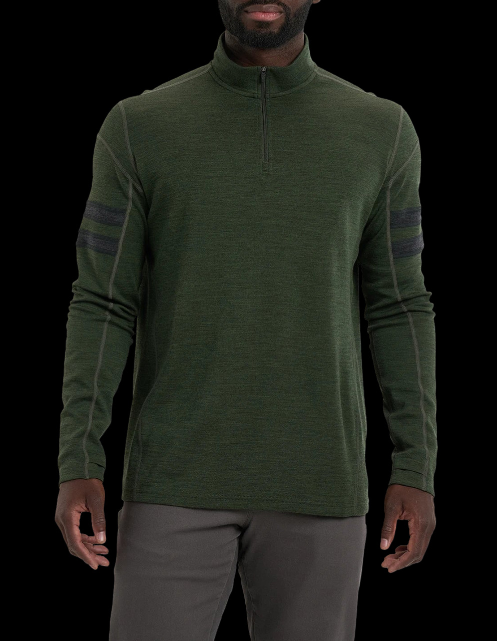 Kuhl Team Merino 1/4 Zip Moss Stone