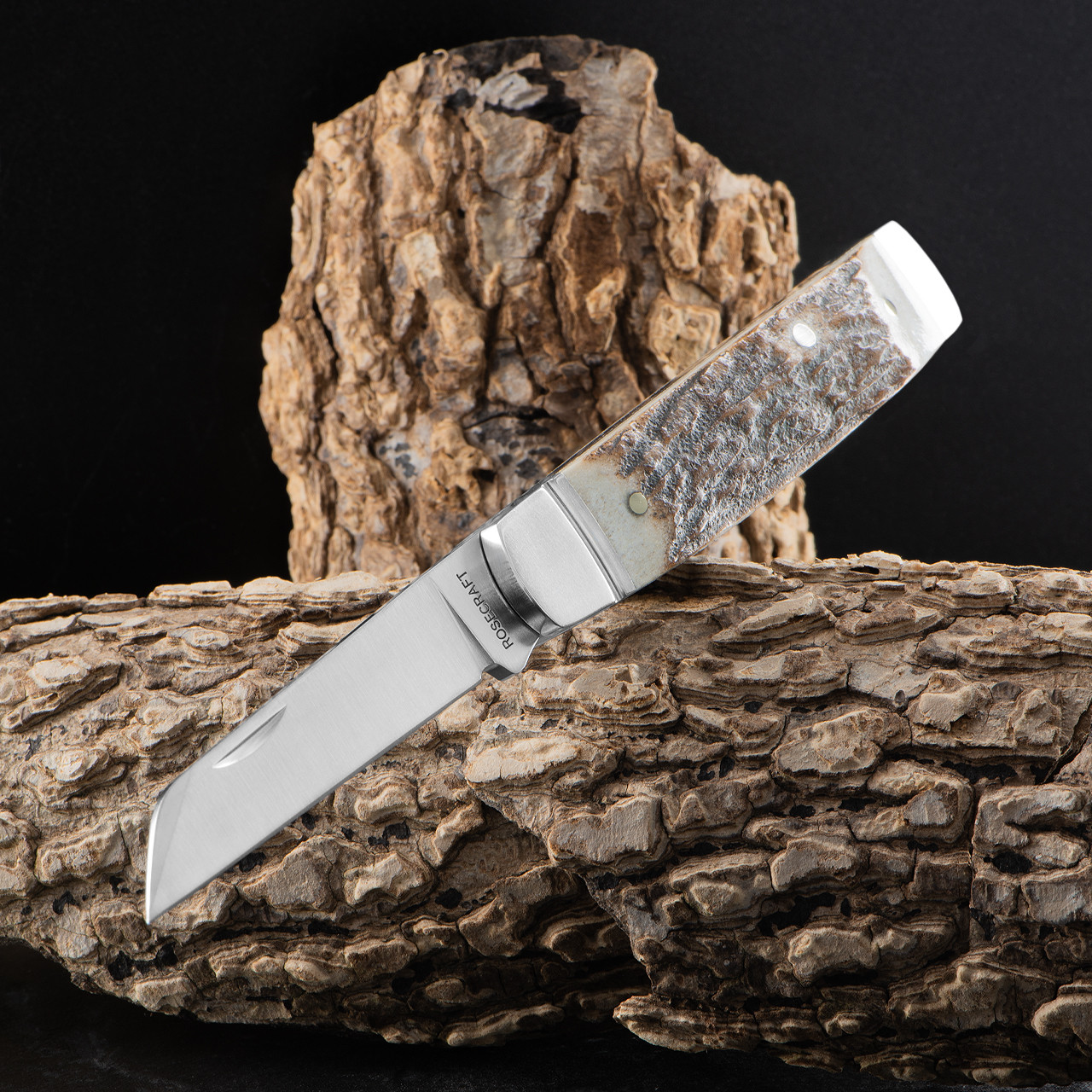 Rosecraft Sweetwater Creek Senator Stag Folding Knife