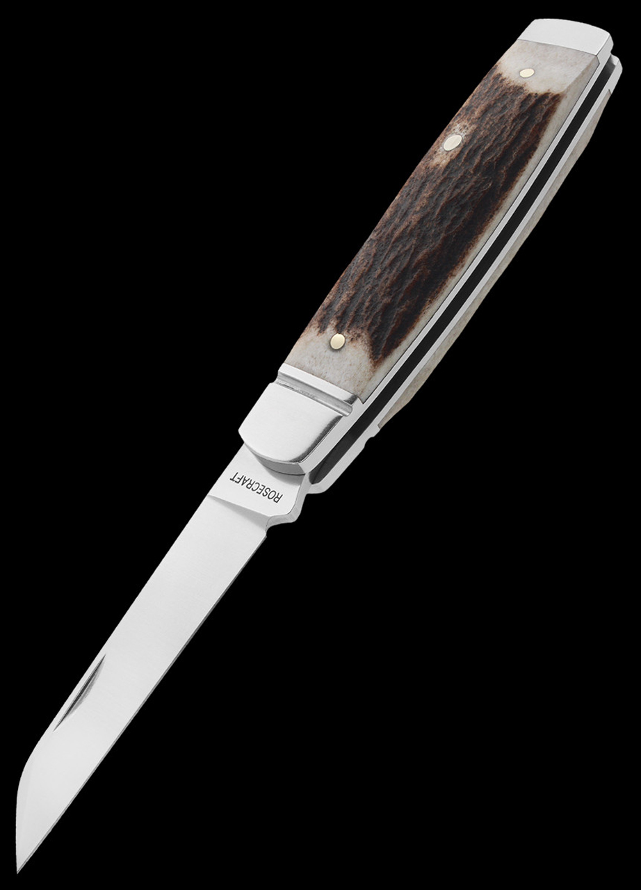 Rosecraft Sweetwater Creek Senator Stag Folding Knife | Heinnie Haynes