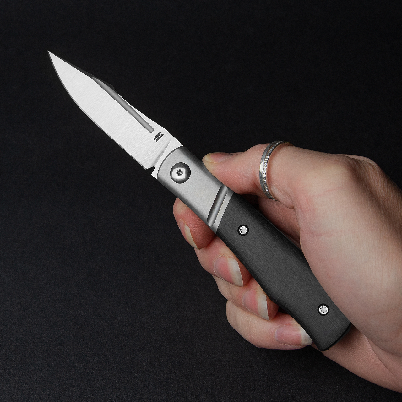 Notorious EDC Kingpin Micarta Folding Knife