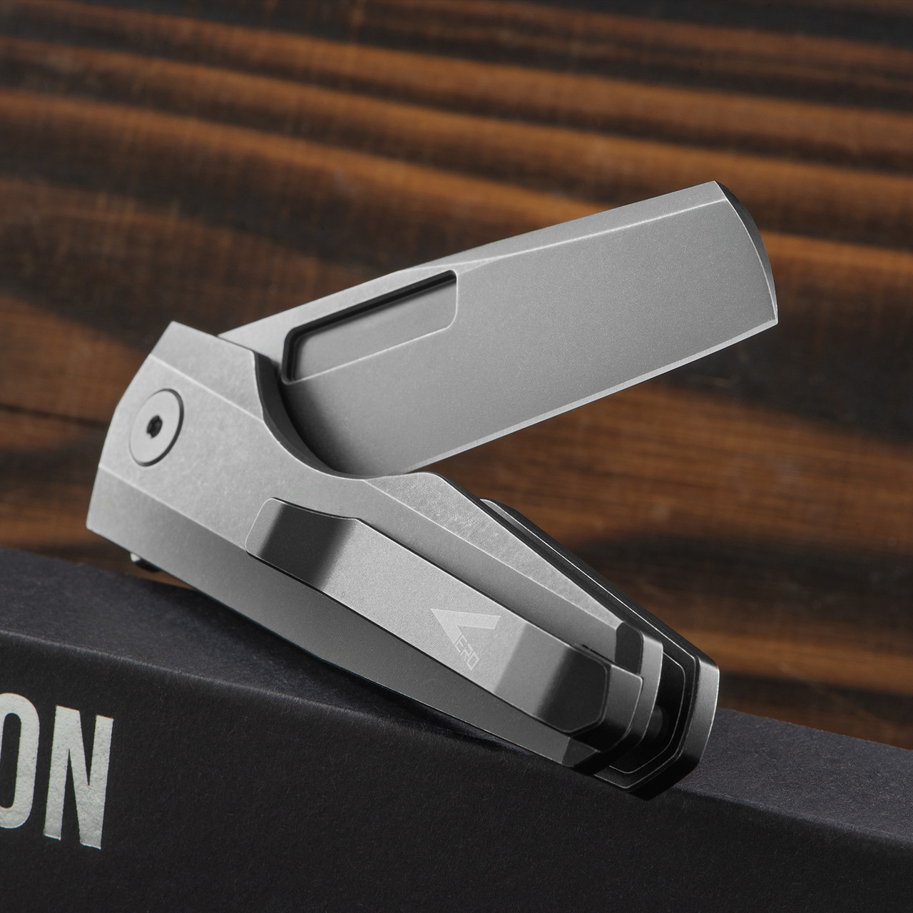 Vero Engineering Neuron Titanium Black Folding Knife