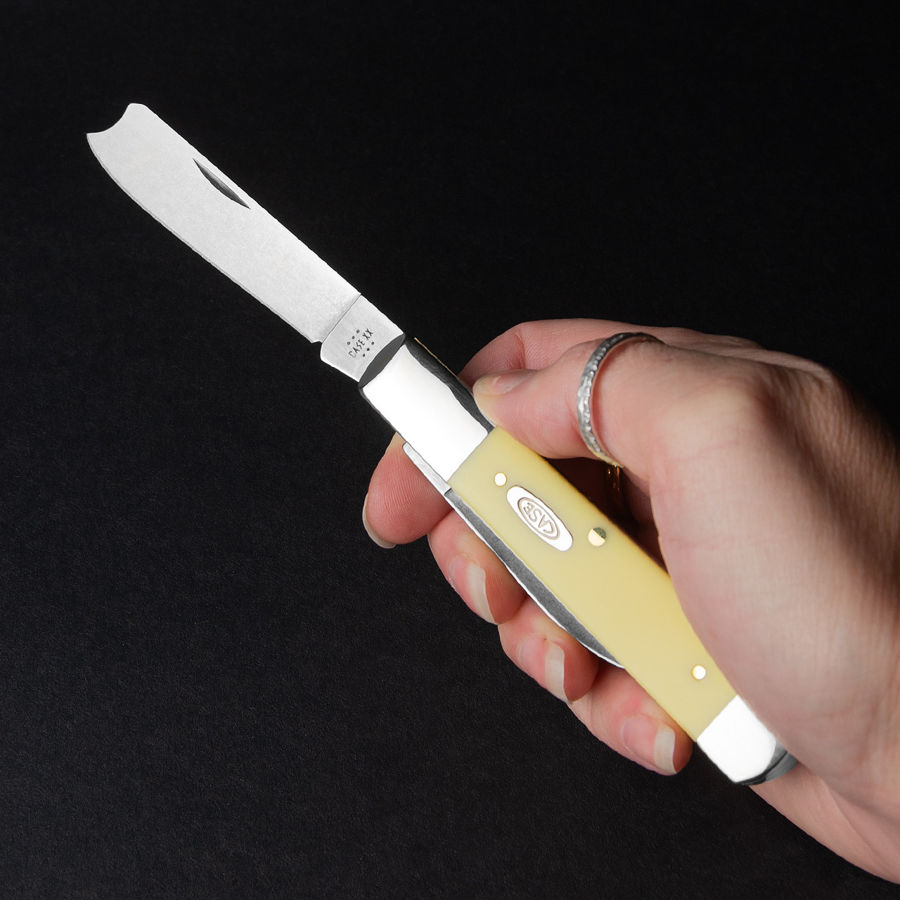 Case Razor Yellow Synthetic Folding Knife