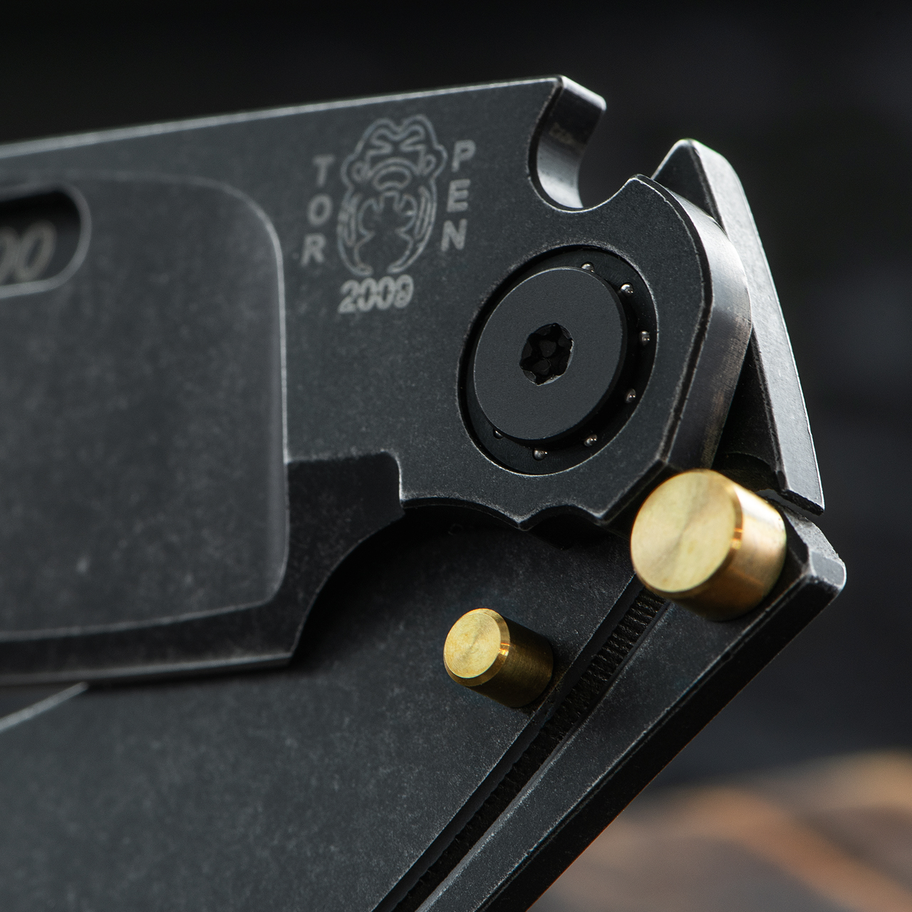 Max Knives X Torpen Black Folding Knife | Heinnie Haynes