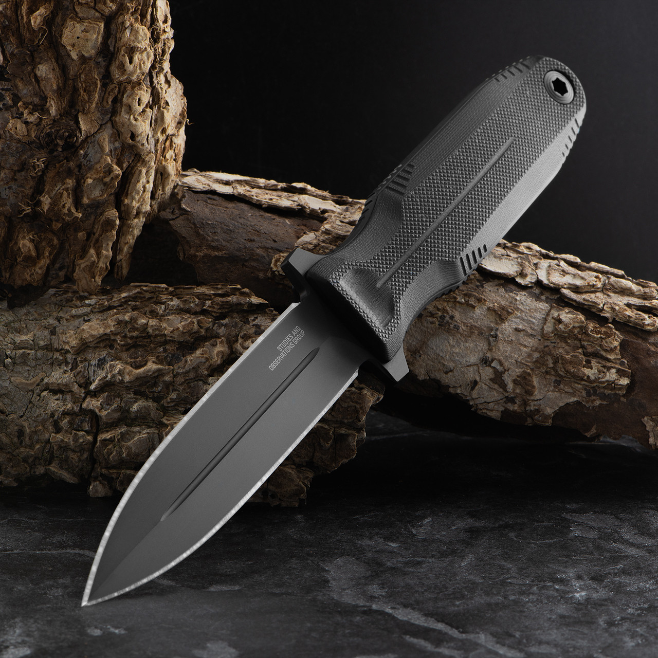 SOG Pentagon FX Blackout Fixed Blade