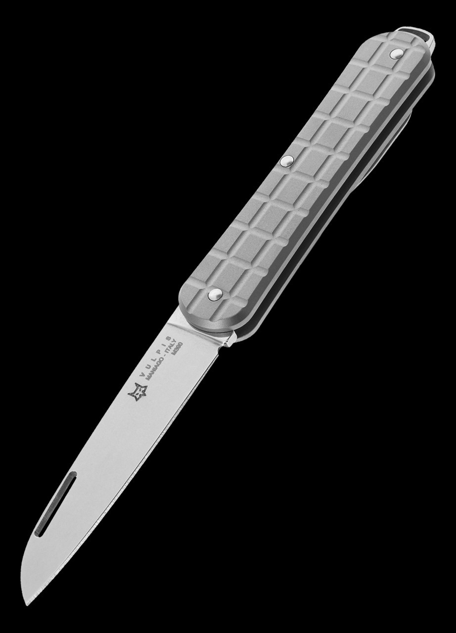 Fox Vulpis Grenade Pattern Titanium Folding Knife | Heinnie Haynes