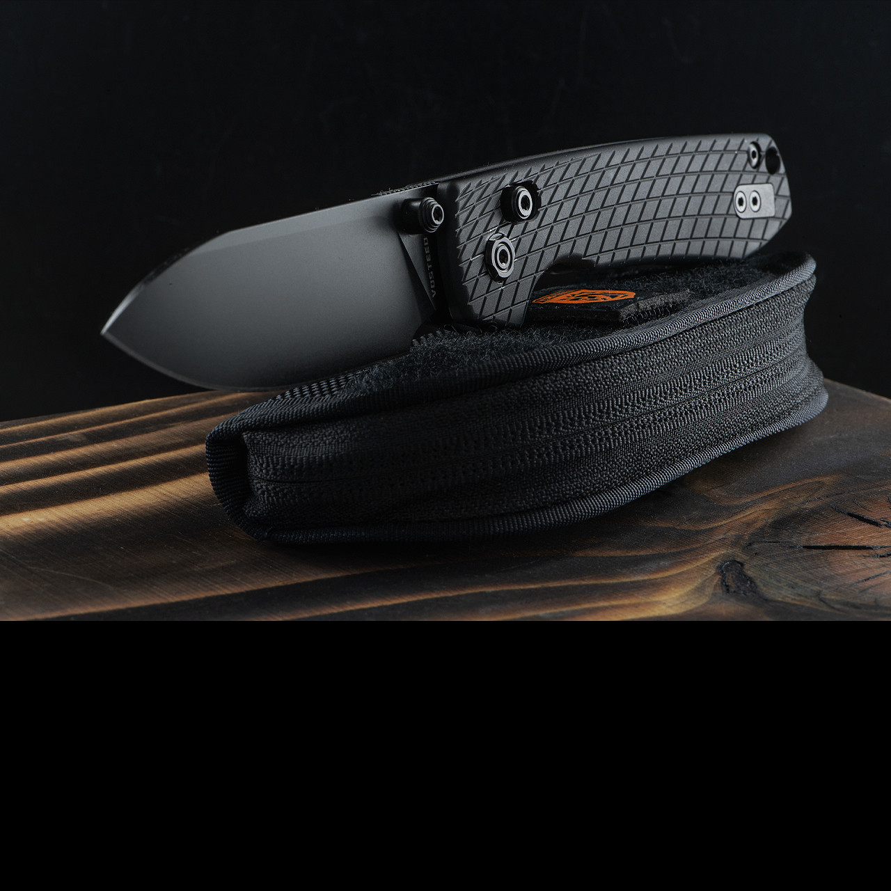 Vosteed Raccoon Aluminium Black Blade Folding Knife
