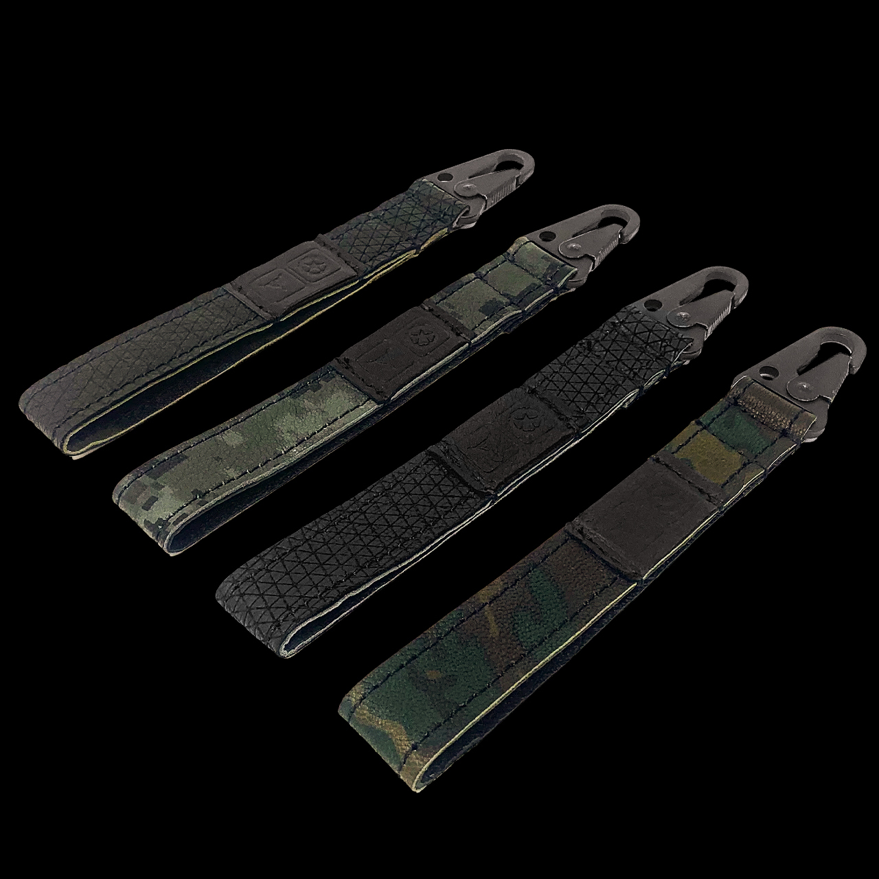 TAD Cortex Keychain Long Black / Gray Digi Camo