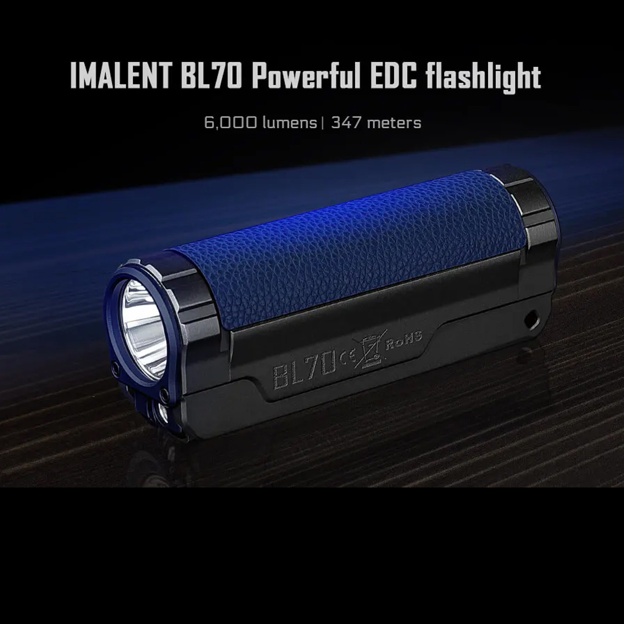 Imalent BL70 Royal Blue Flashlight | Heinnie Haynes