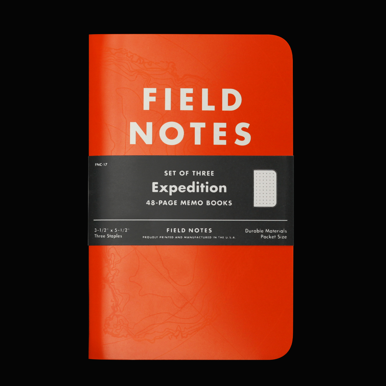 Field Notes Expedition Edition 3-Pack (Dot-graph, waterproof