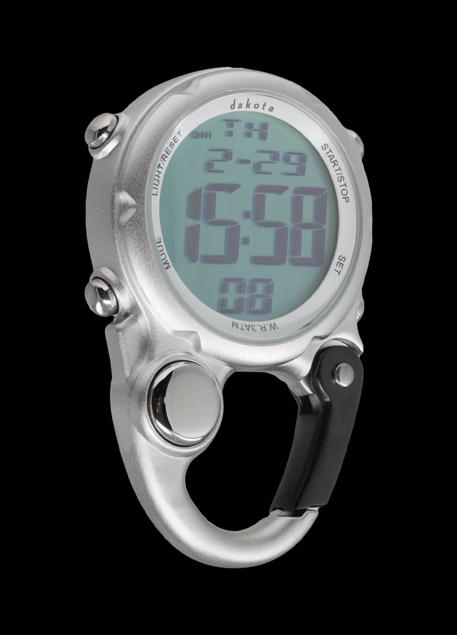 Dakota Digi Cute Clip Watch Silver