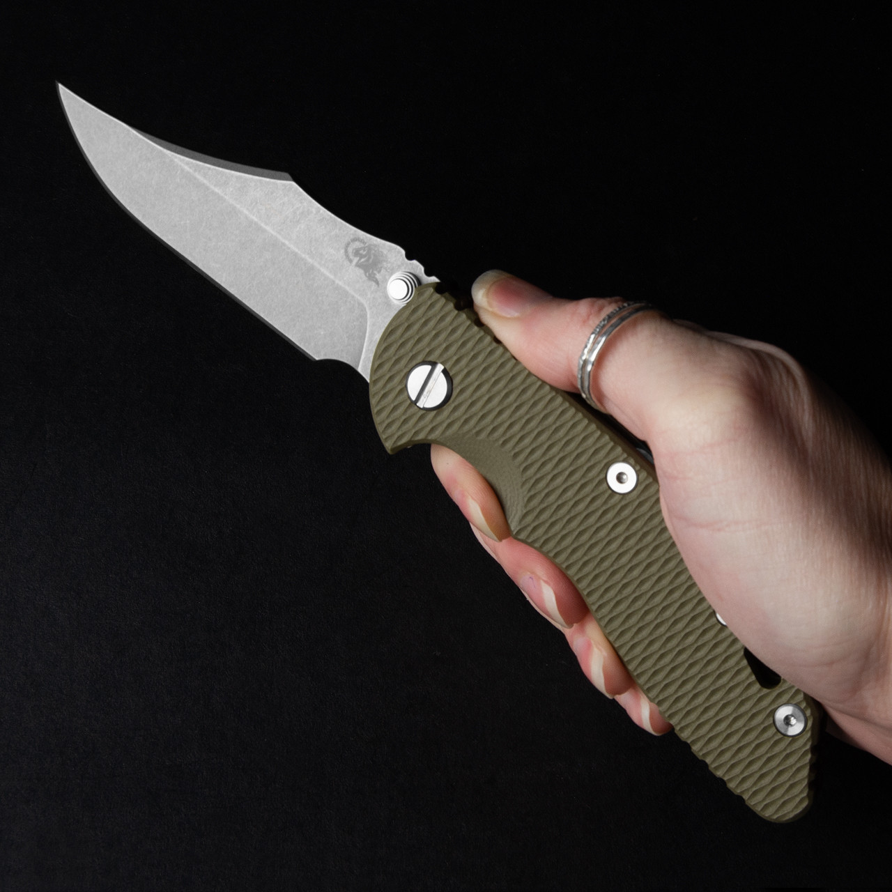 Hinderer XM-18 NF Bowie G10 Bronze / OD | Heinnie Haynes