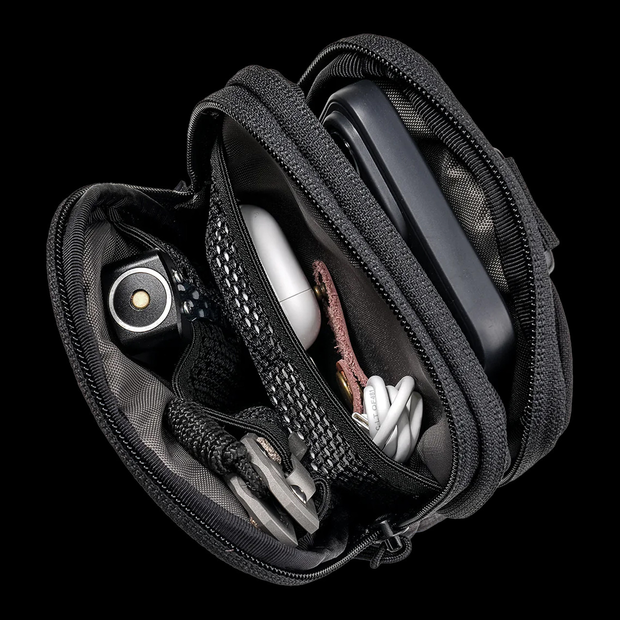 épine pouch Pocket bag Black phone bag ONE PIECE POUCH by Mokoko - Eesti Disaini Maja