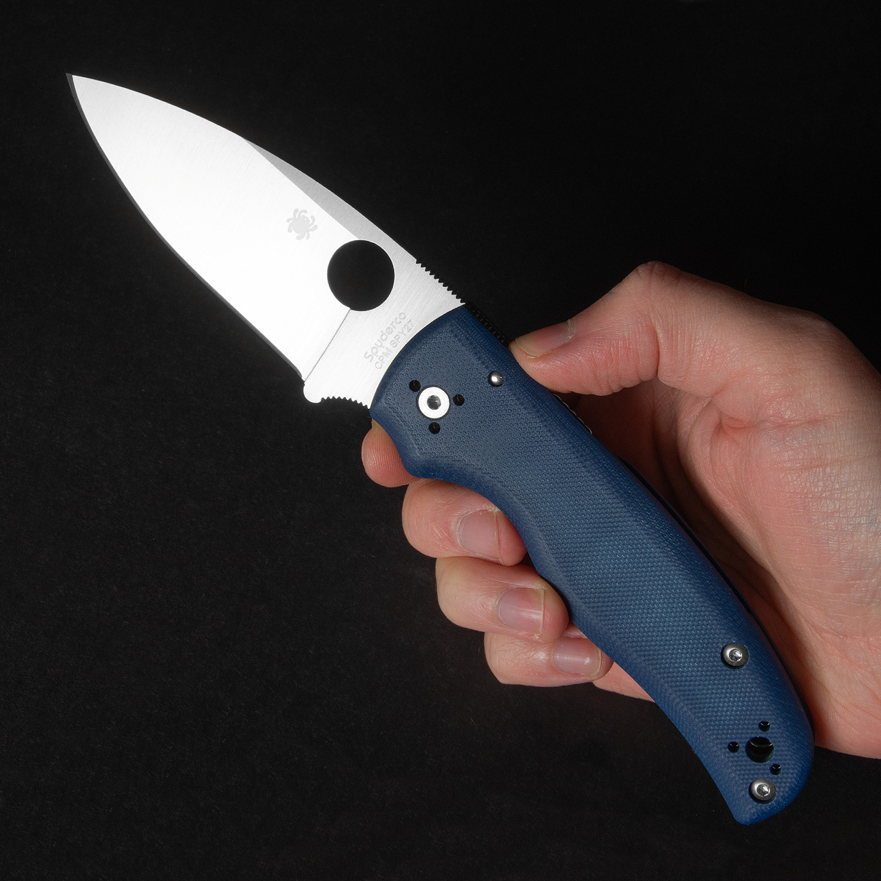 Spyderco Shaman G10 Cobalt Folding Knife