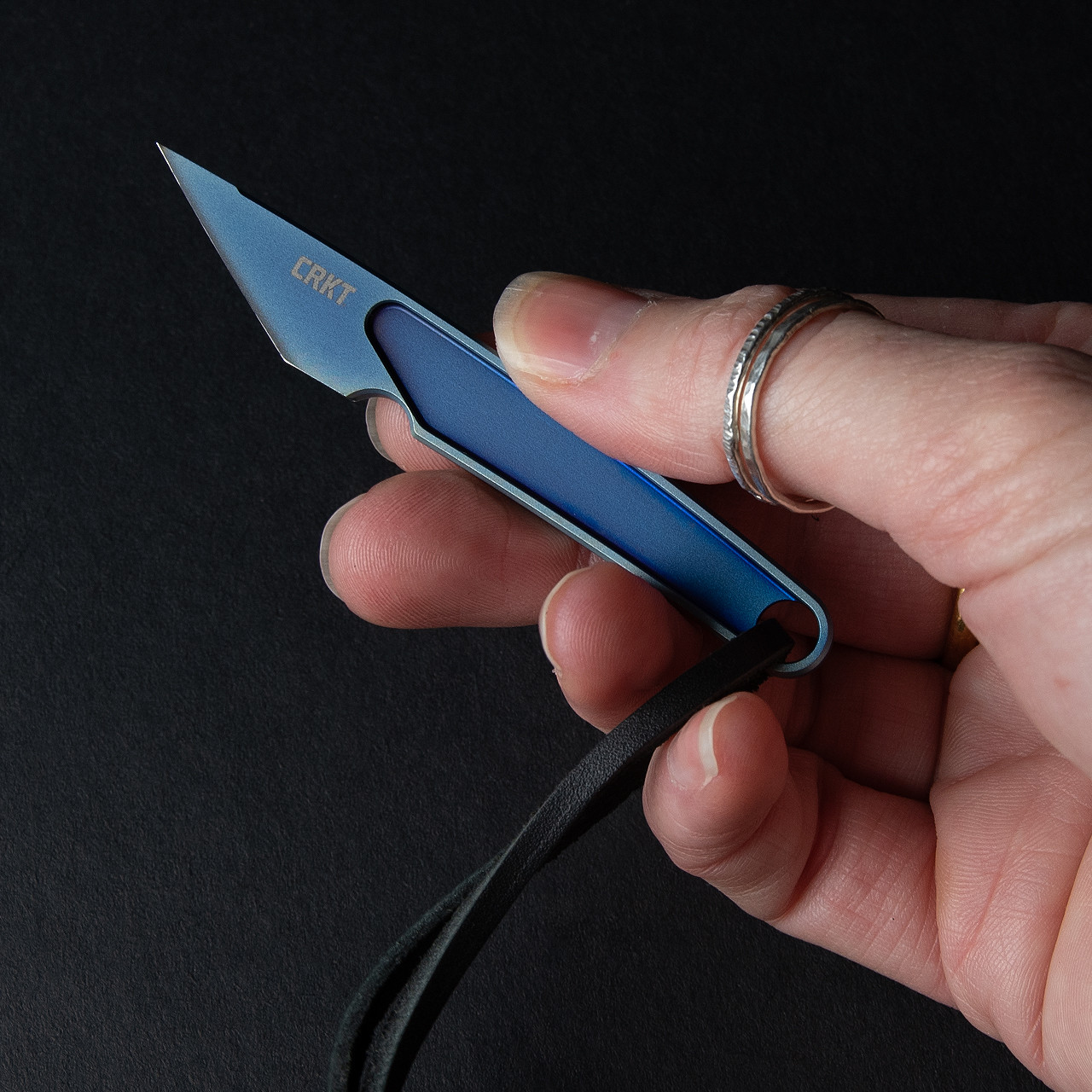 CRKT HangTi Blue Fixed Blade
