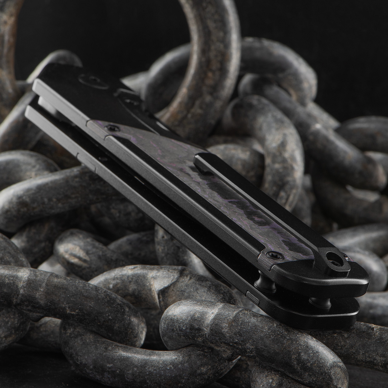 Kizer Militaw Purple Haze Carbon Fibre Folding Knife