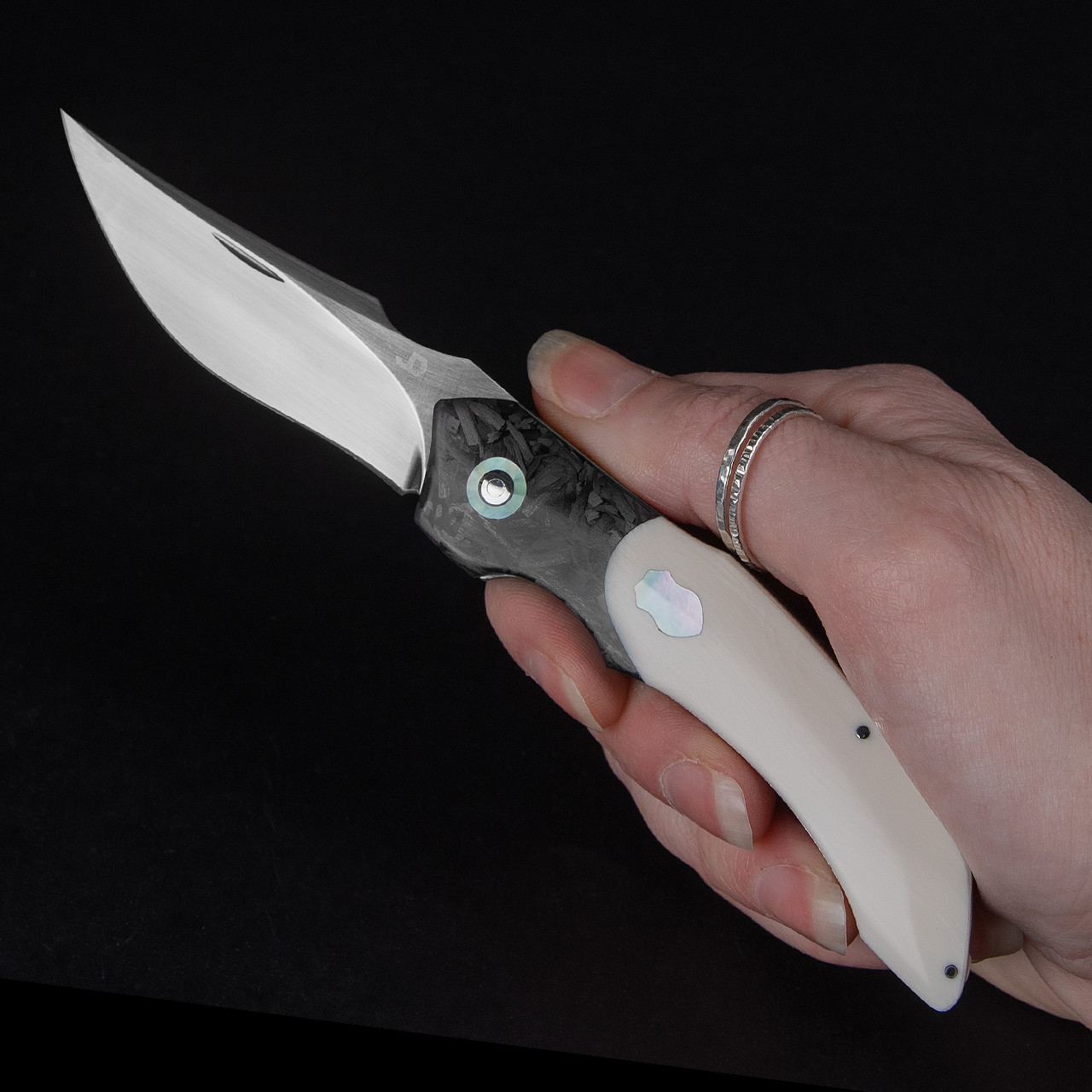 JD Knives Palladium Elforyn Folding Knife